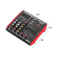 Portable 4-Channel Mixing Console Mixer