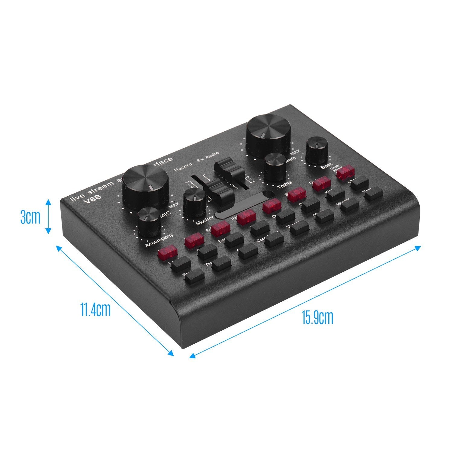 Multifunctional Live Streaming Sound Card USB Audio Interface Mixer Voice Device