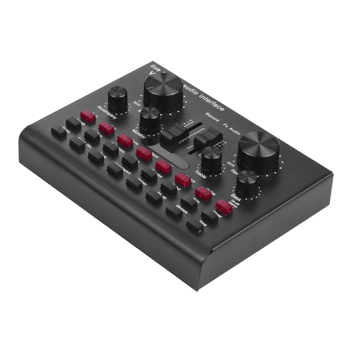 Multifunctional Live Streaming Sound Card USB Audio Interface Mixer Voice Device