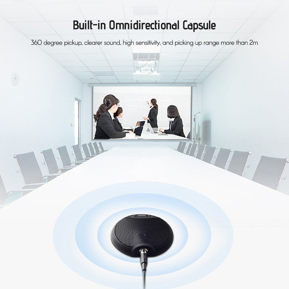 Digital Boundary Microphone USB Conference Mic Omnidirectional Plug-and-Play