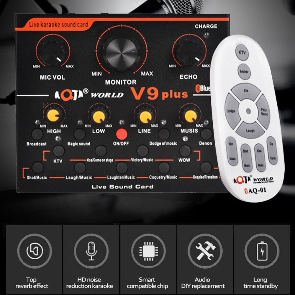 Audio Mixer USB External Sound Card