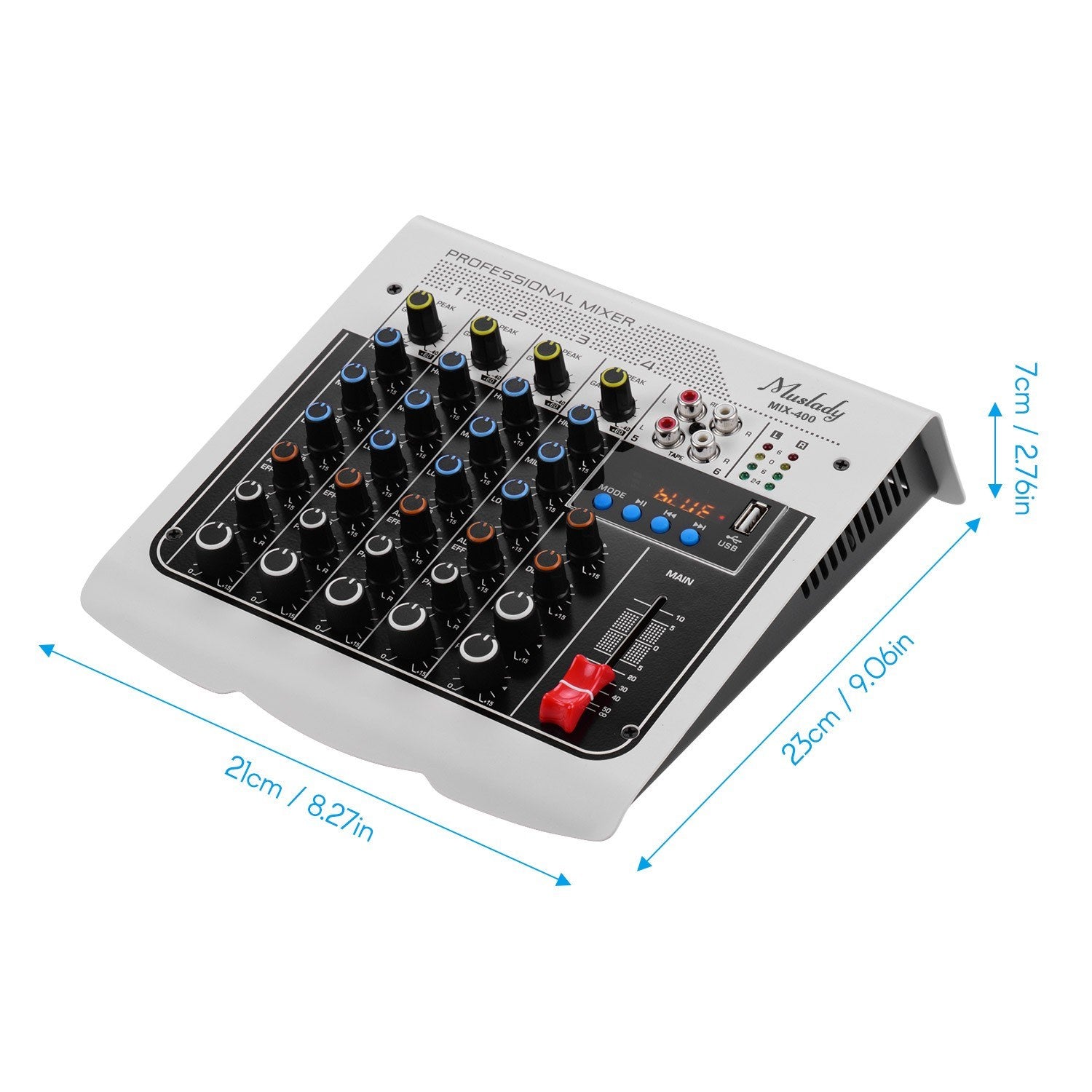 6-Channel Audio Mixer Mixing Console