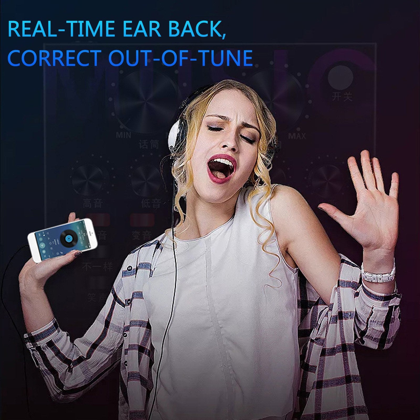 Live Sound Card Microphone Set 12 Effects Audio Recording Streaming Equipments