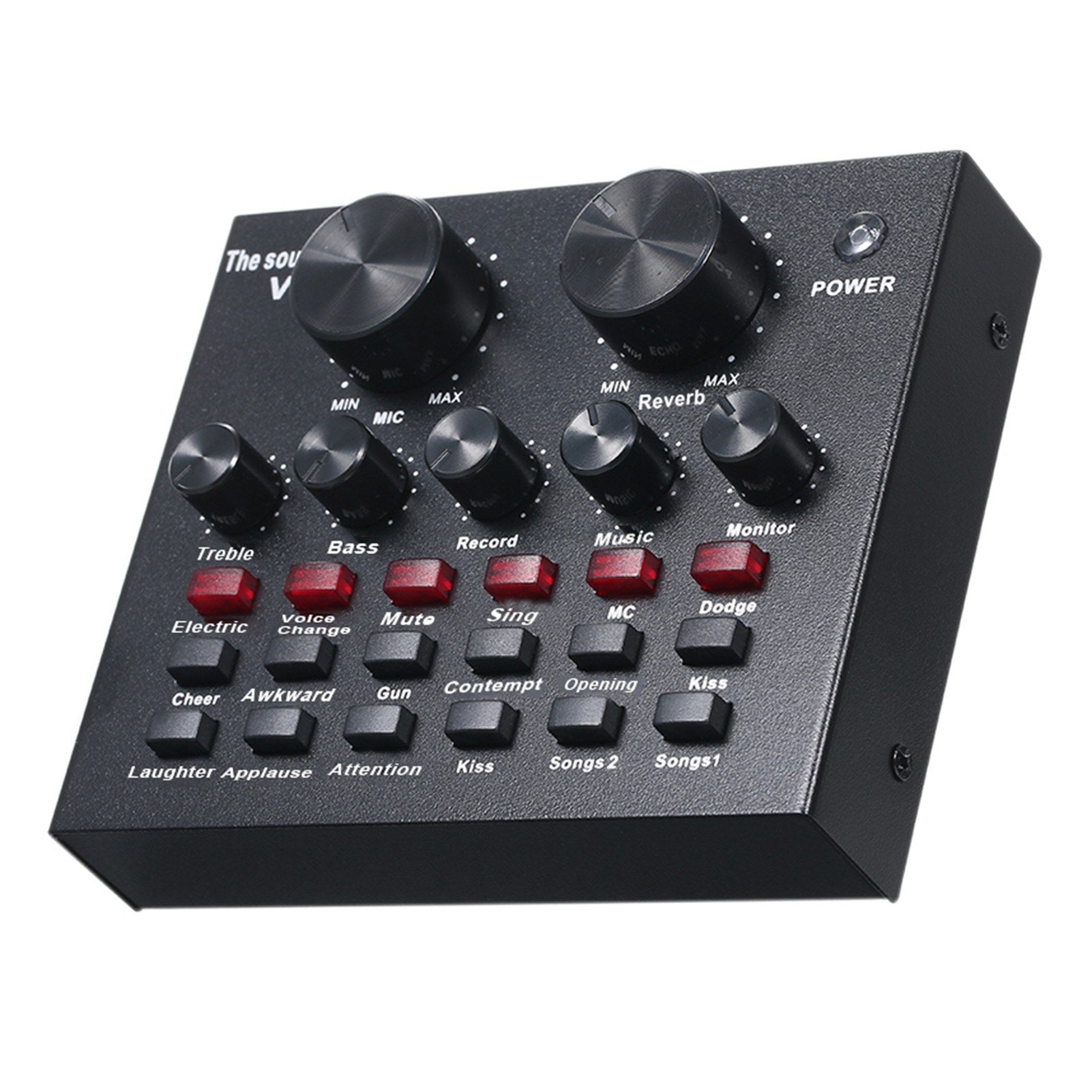 Live Sound Card Microphone Set 12 Effects Audio Recording Streaming Equipments