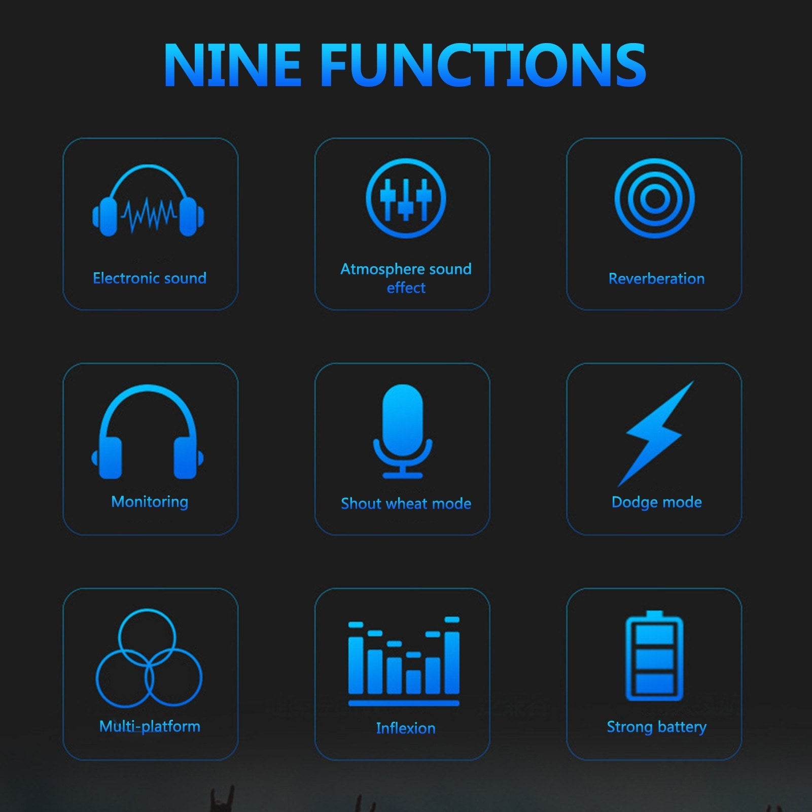 Live Sound Card Microphone Set 12 Effects Audio Recording Streaming Equipments