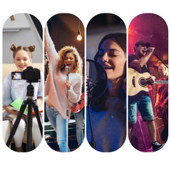 Live Sound Card Microphone Set 12 Effects Audio Recording Streaming Equipments