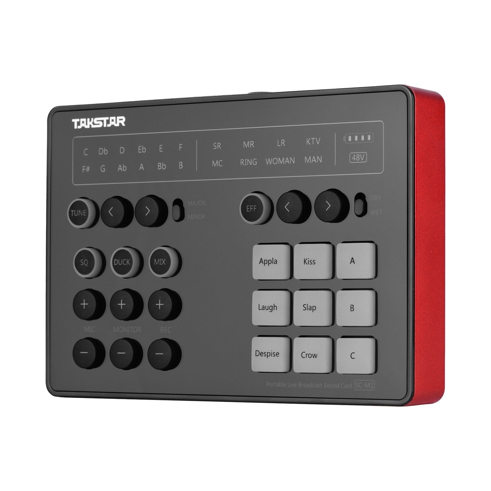 Portable Live Broadcast Sound Card with DSP