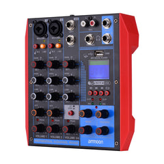 Portable 4-Channel Mixing Console Digital Audio Mixer