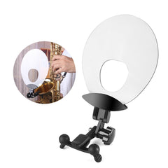 Plastic Saxophone Deflector Sound Shield with Mute & Reflect Functions for Wind Instrument