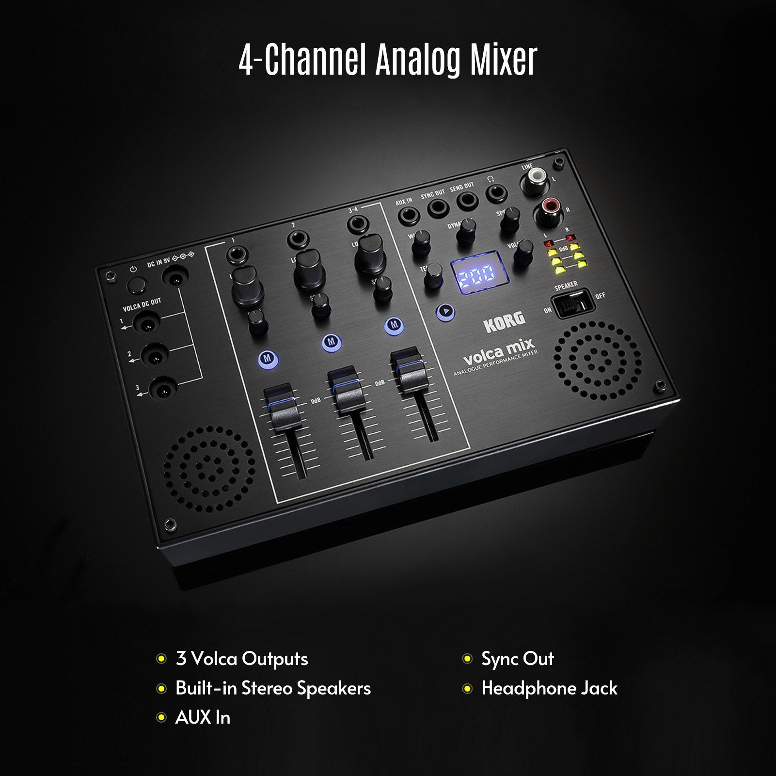 MIX 4-channel Mini Analog Mixer Mixing Bus