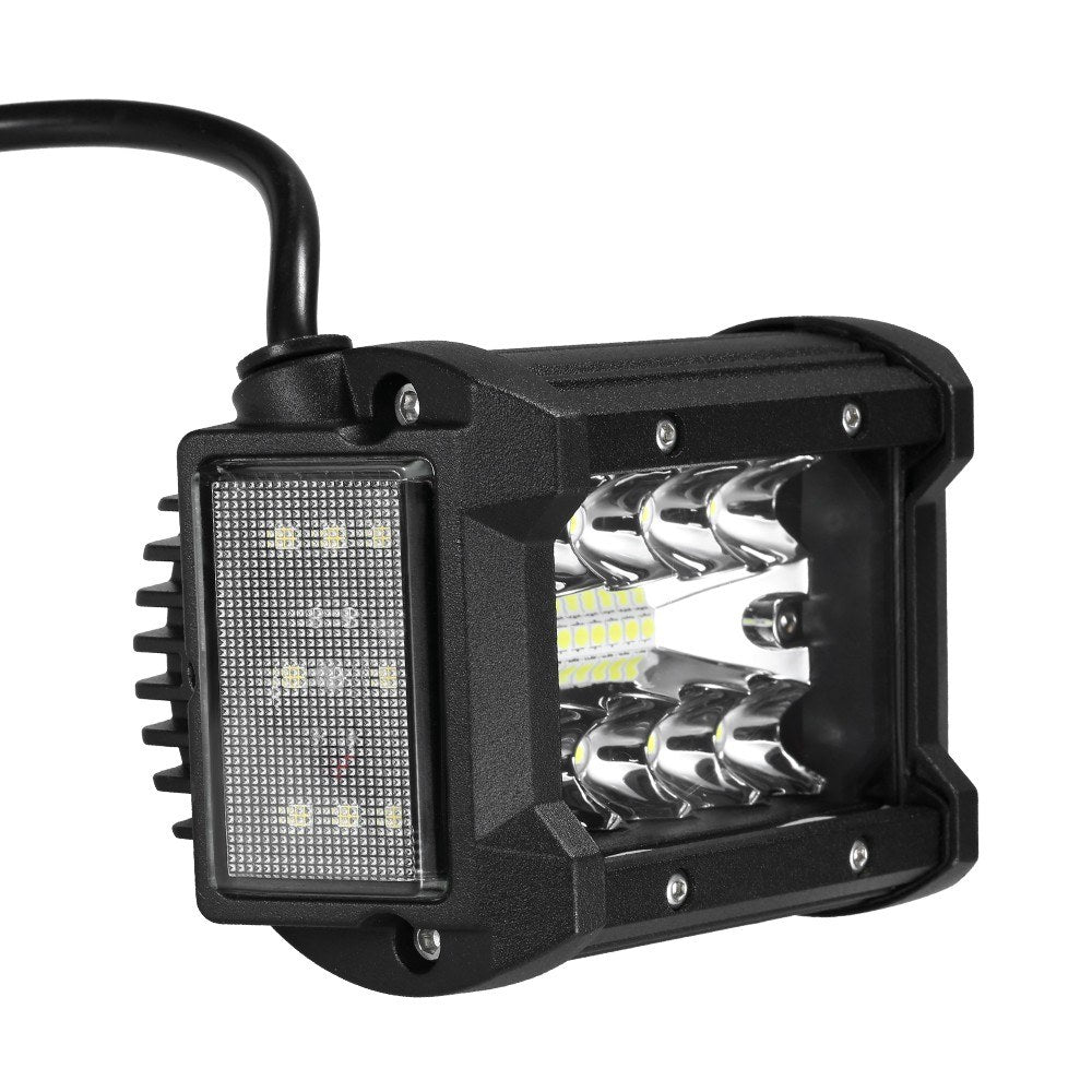 36W 4" LED Pods Lights Side Shooter Combo Beam Driving Fog Work Light