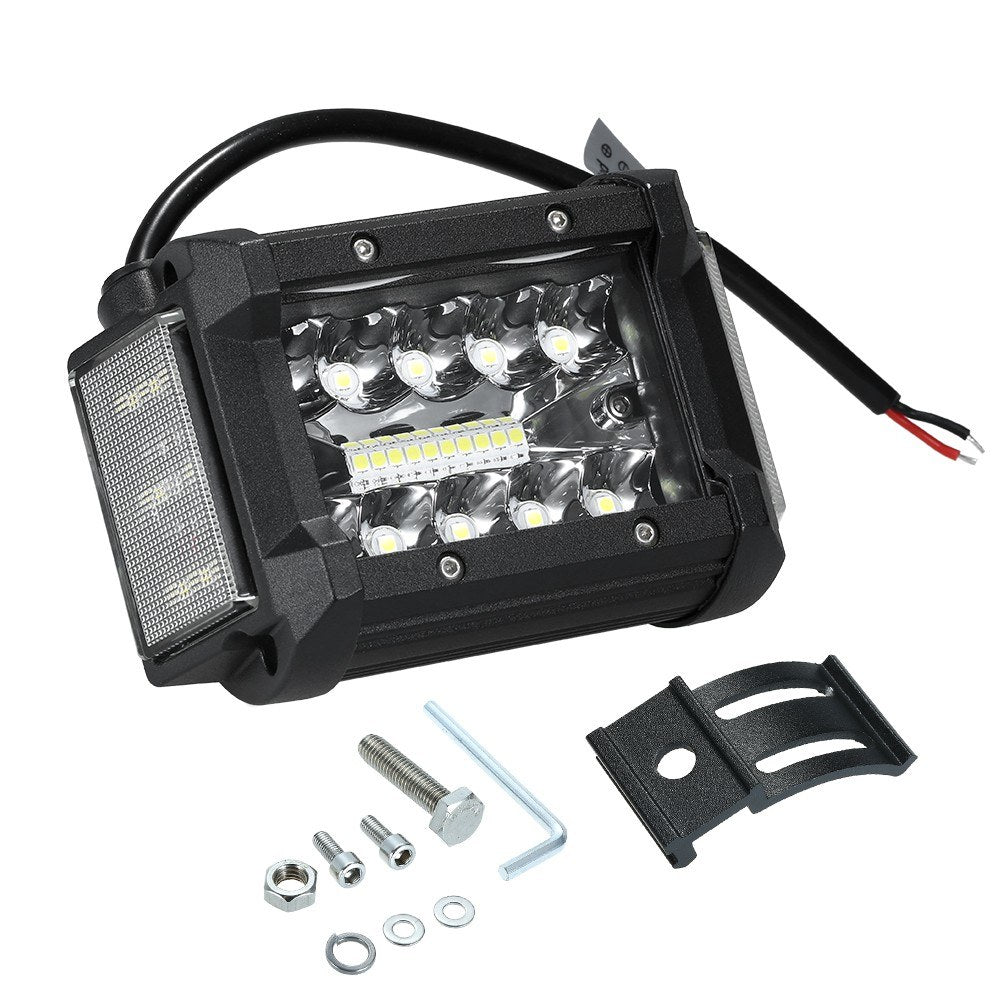 36W 4" LED Pods Lights Side Shooter Combo Beam Driving Fog Work Light