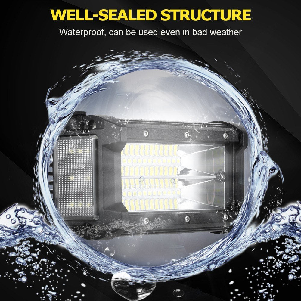 40W 5" LED Pods Lights Side Shooter Combo Beam Driving Fog Work Light