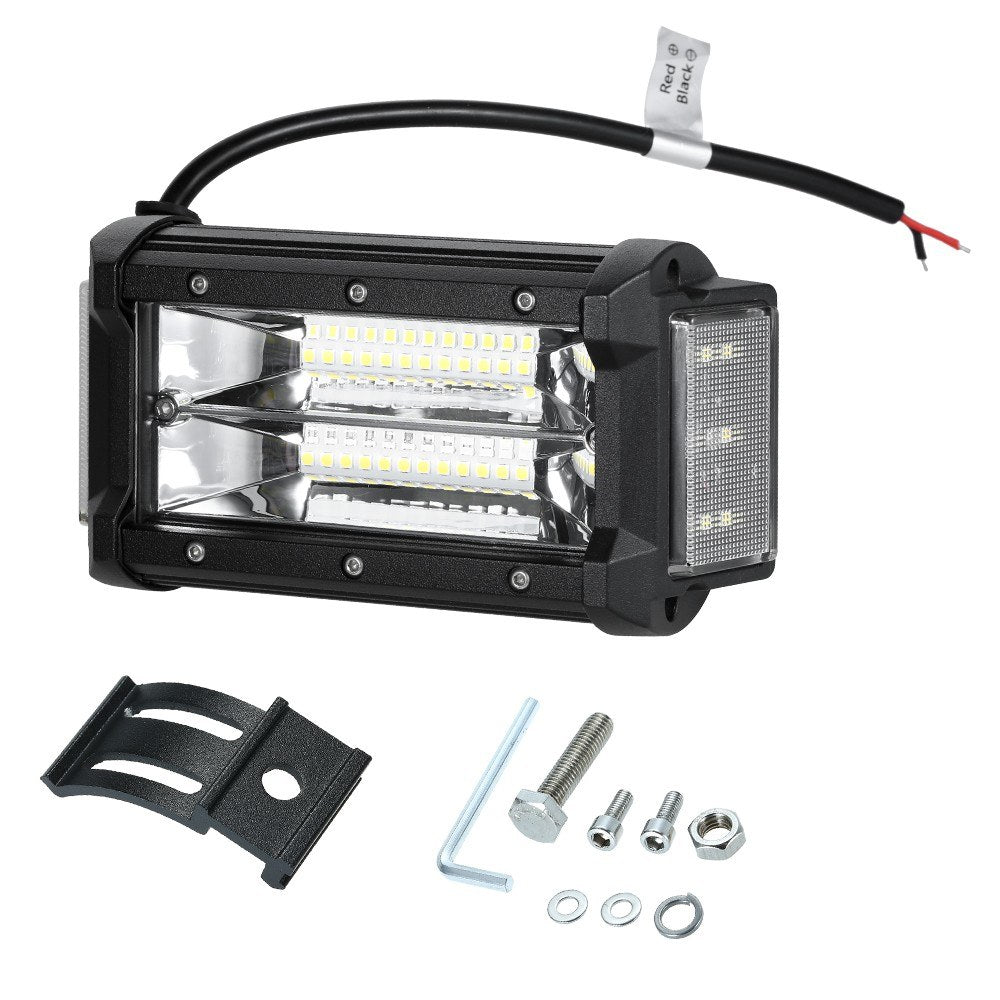 40W 5" LED Pods Lights Side Shooter Combo Beam Driving Fog Work Light