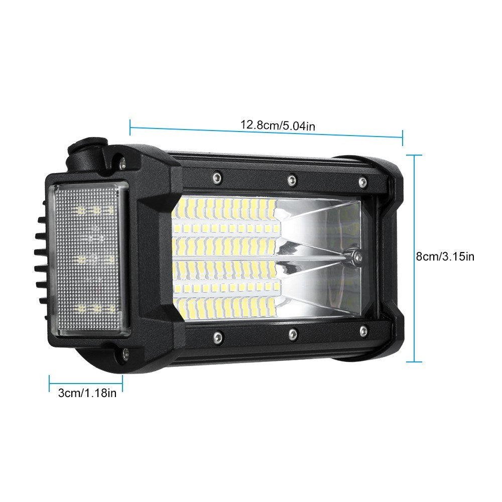 40W 5" LED Pods Lights Side Shooter Combo Beam Driving Fog Work Light