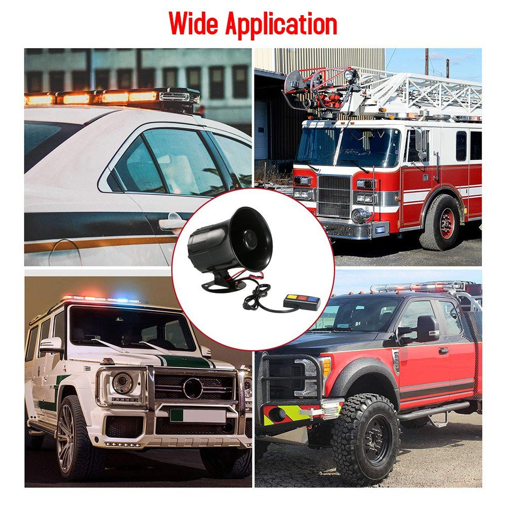 DC 12V 3 Tone Sounds Loud Speaker Security Warning Siren Horn