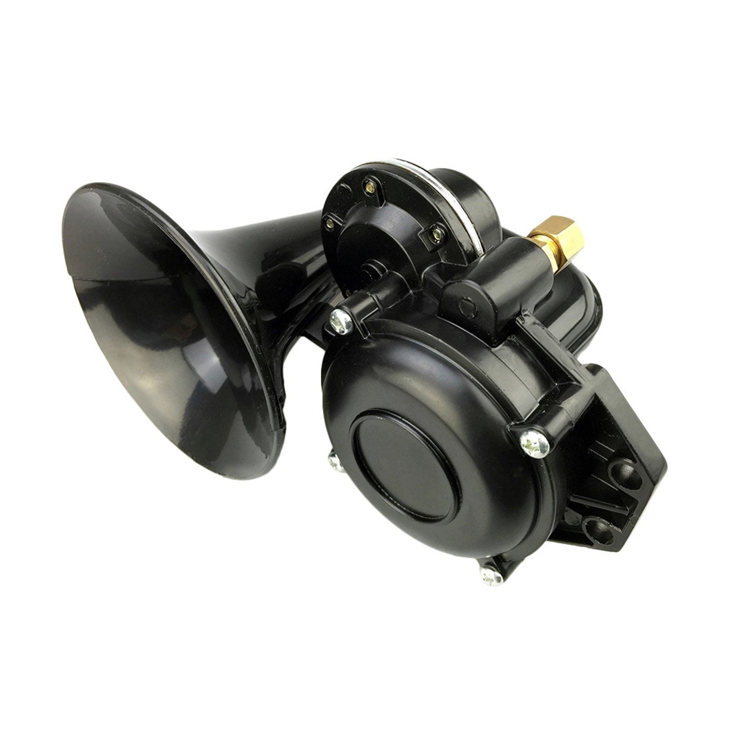 12V/24V 120DB Loud Single Trumpet Snail Air Horn Siren Waterproof Speaker Universal