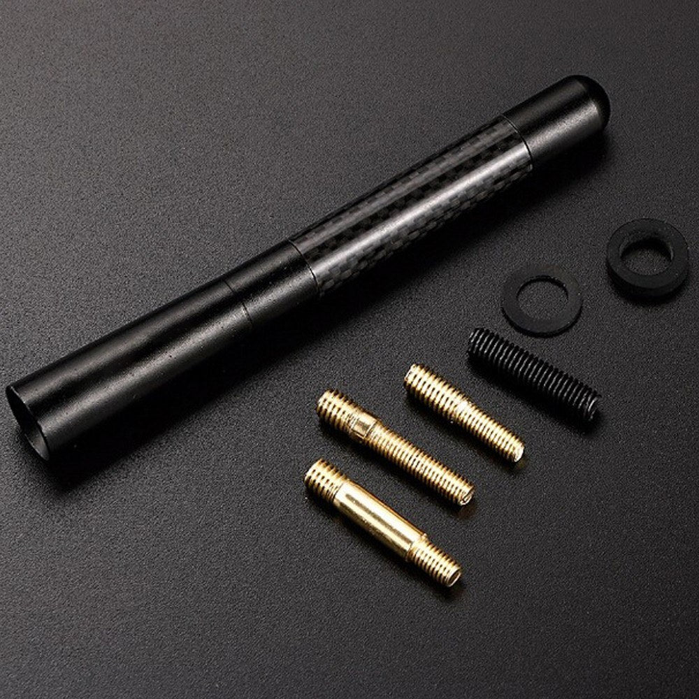 Universal WRC Gloss Smooth Texture Carbon Fiber Radio Car Signal Antenna Auto Refit Accessory