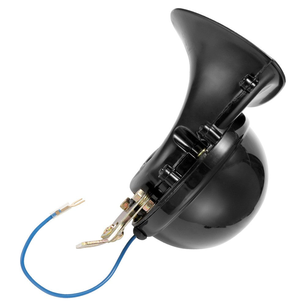 Loud 12V Black Electric Snail Horn Air Raging Sound For Car Motorcycle Truck Boat