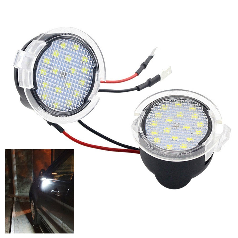 2 PCS 18 LED Under Mirror Puddle Light For Ford Mondeo S-Max EDGE Explorer F-150