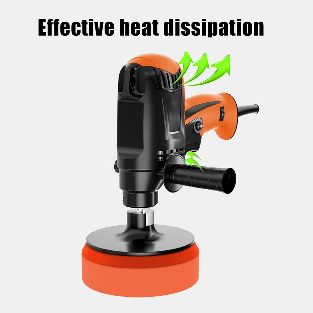 980W Multifunctional Six Gears Adjustable Speed Car Electric Polisher Waxing Machine