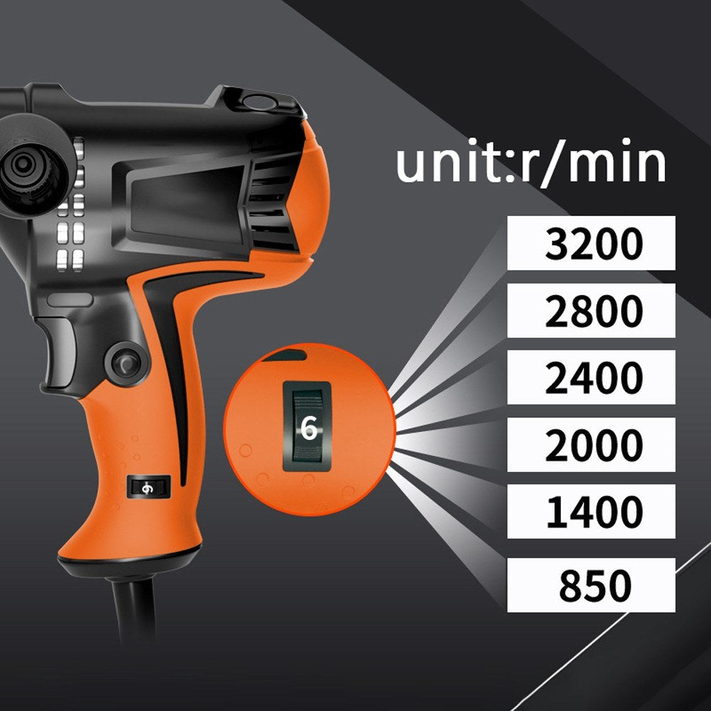 980W Multifunctional Six Gears Adjustable Speed Car Electric Polisher Waxing Machine