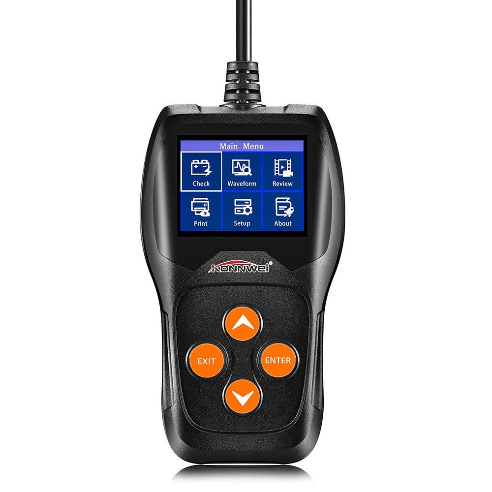 Car Battery Tester on Cranking System, Auto Load Analyzer, Waveform Voltage Test for All 12V Cars/SUVs