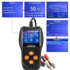 Car Battery Tester on Cranking System, Auto Load Analyzer, Waveform Voltage Test for All 12V Cars/SUVs
