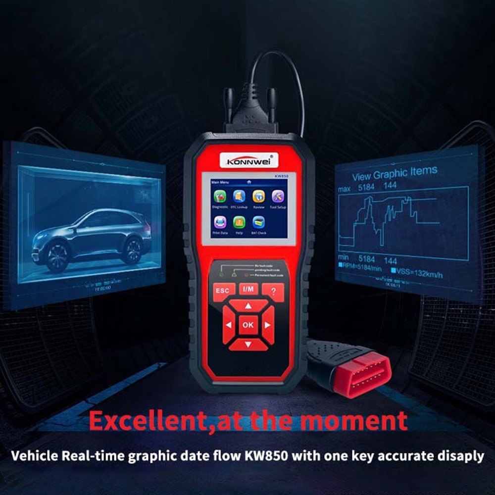 OBDII Scanner Code Reader Professional Anto Car Diagnostic Check Engine Light Scan Tool for All Cars