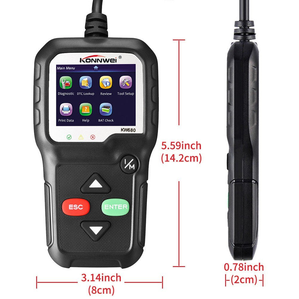 OBDII CAN Diagnostic Tool Car Code Reader for Cars