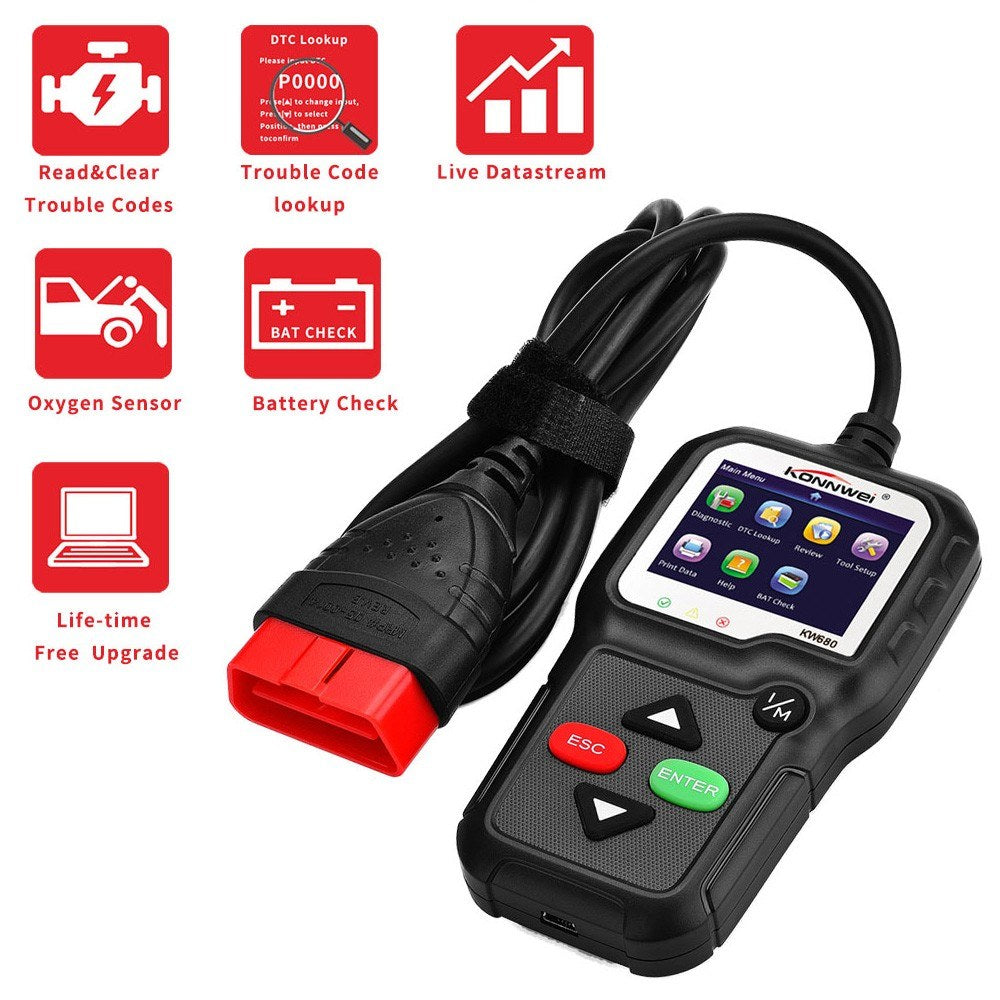 OBDII CAN Diagnostic Tool Car Code Reader for Cars