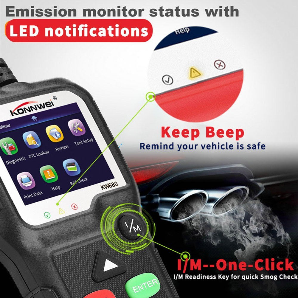 OBDII CAN Diagnostic Tool Car Code Reader for Cars