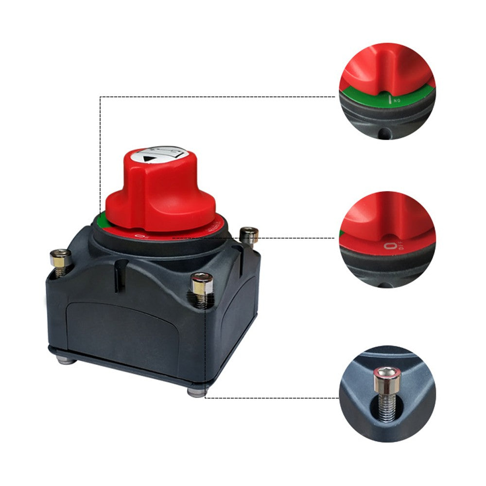 Master Cell Switch Kit with Screws Power Cut Off Current Isolator Disconnect for Cars Trucks RV Campers Boats