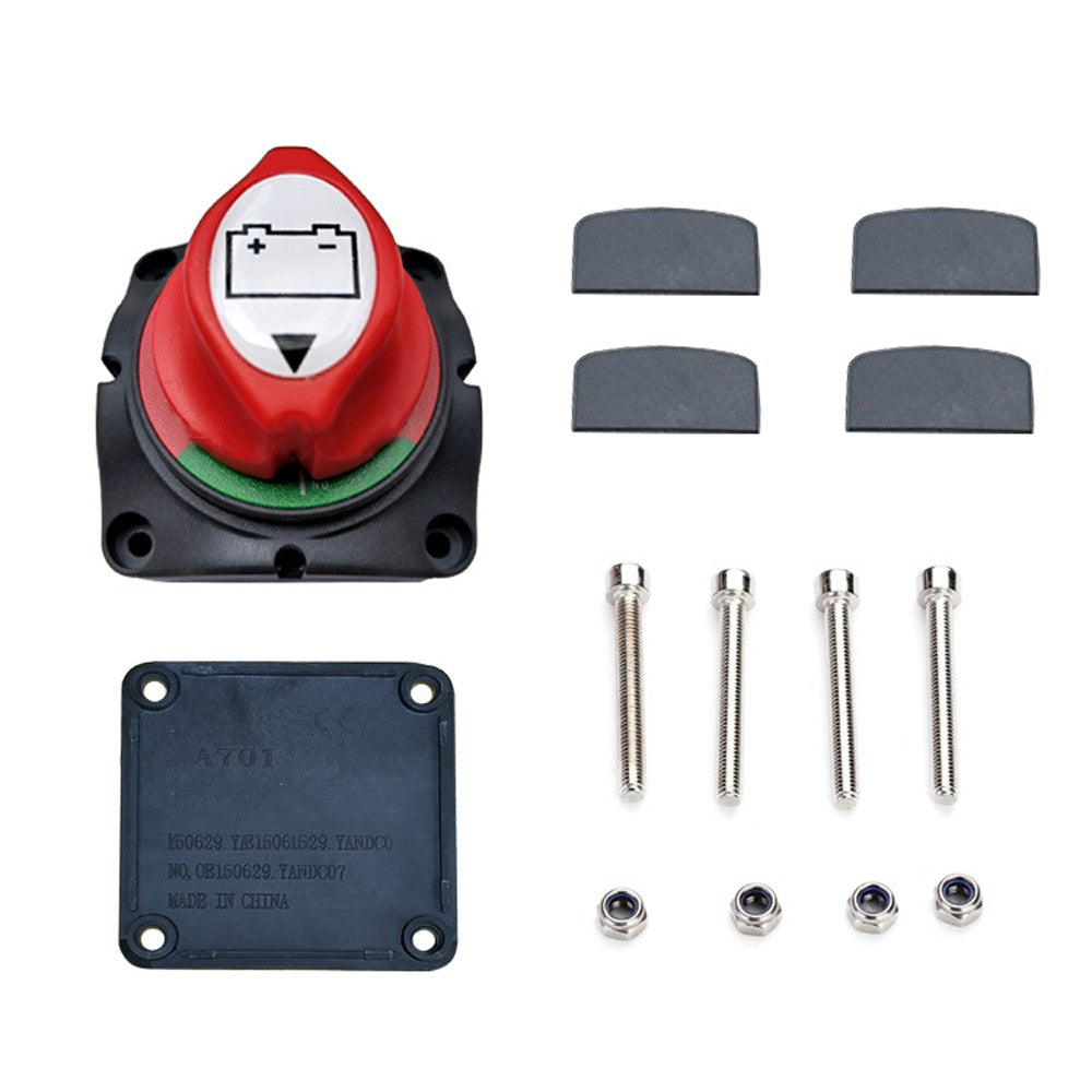 Master Cell Switch Kit with Screws Power Cut Off Current Isolator Disconnect for Cars Trucks RV Campers Boats