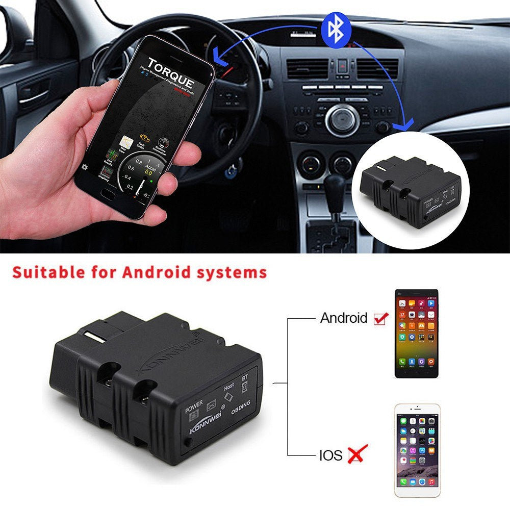 Mini BT Wireless OBDII Car Auto Diagnostic Scan Tools