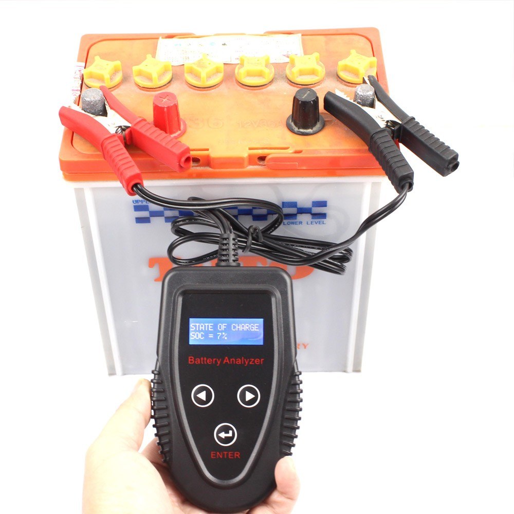 Automotive Digital Car Battery Tester Cranking System Charging Diagnostic Tool Gel 12V