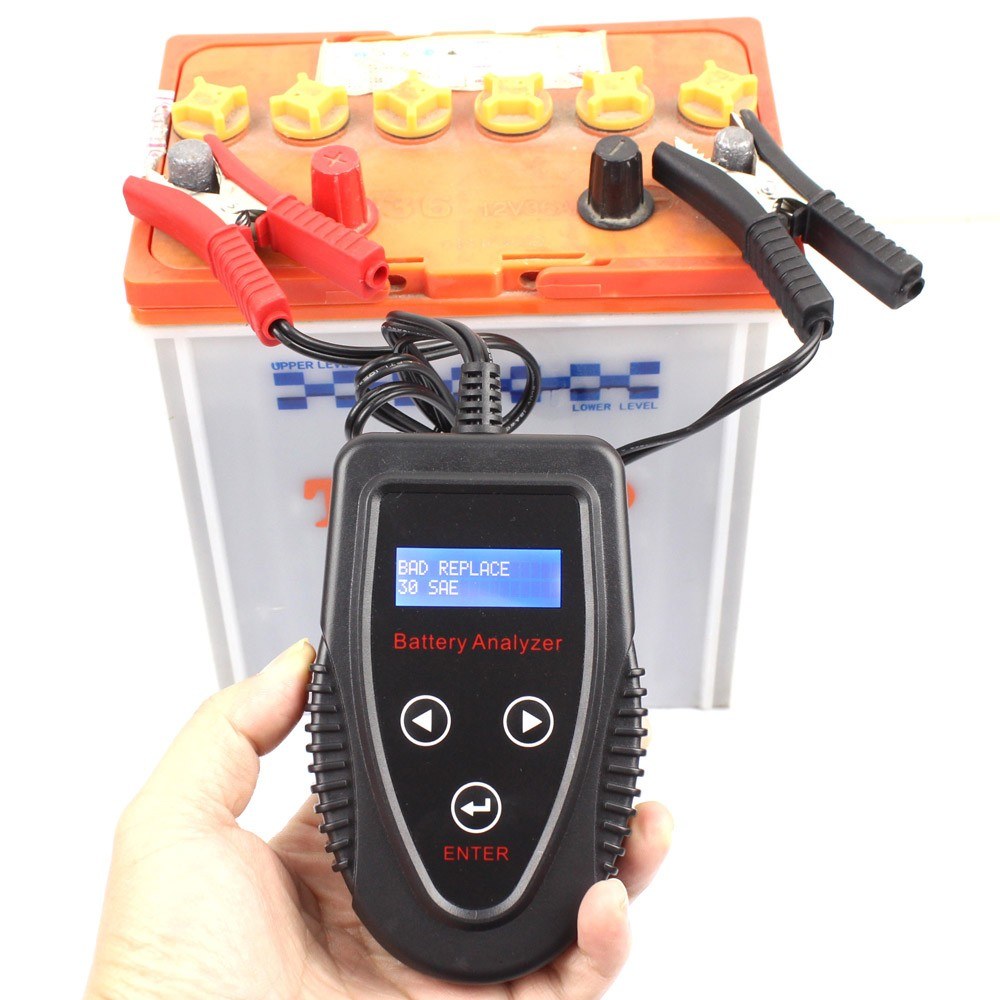 Automotive Digital Car Battery Tester Cranking System Charging Diagnostic Tool Gel 12V