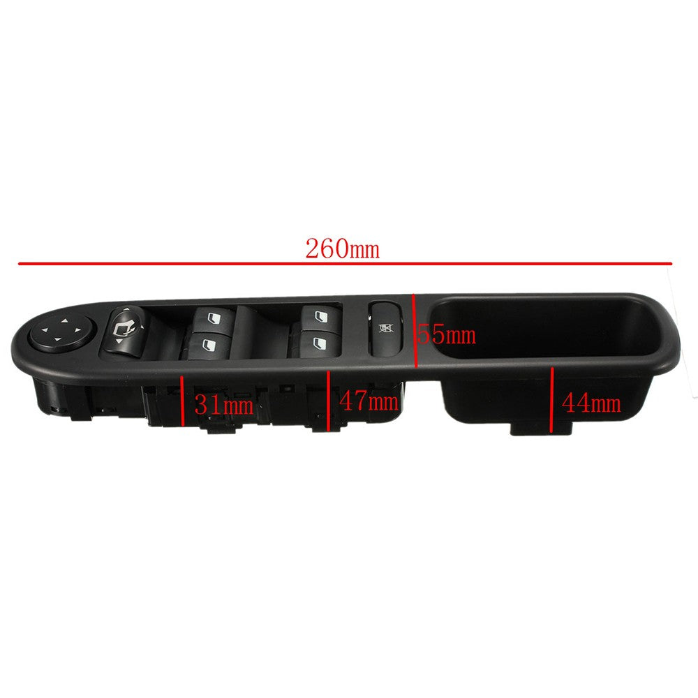 Left Driver Side Master Window Switch Console for 307 SW 6554.KT