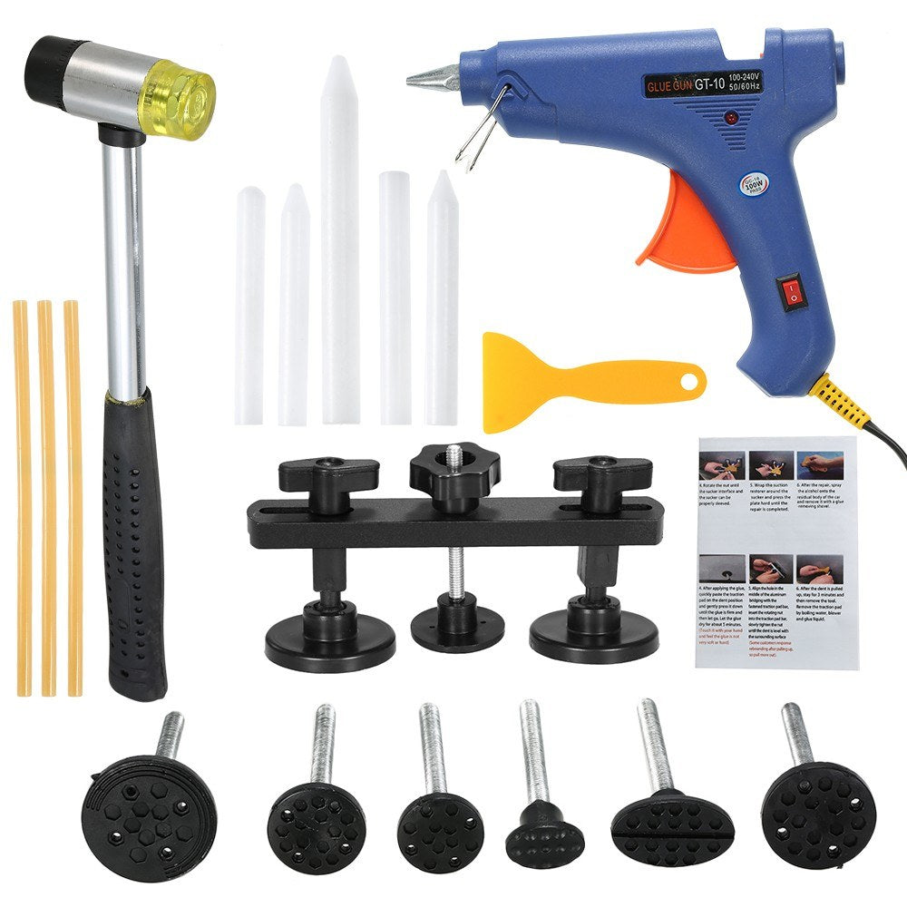 Car Body Dent Puller Aluminum Balance Bridge Set Tool Auto Hail Pit Repair Kit