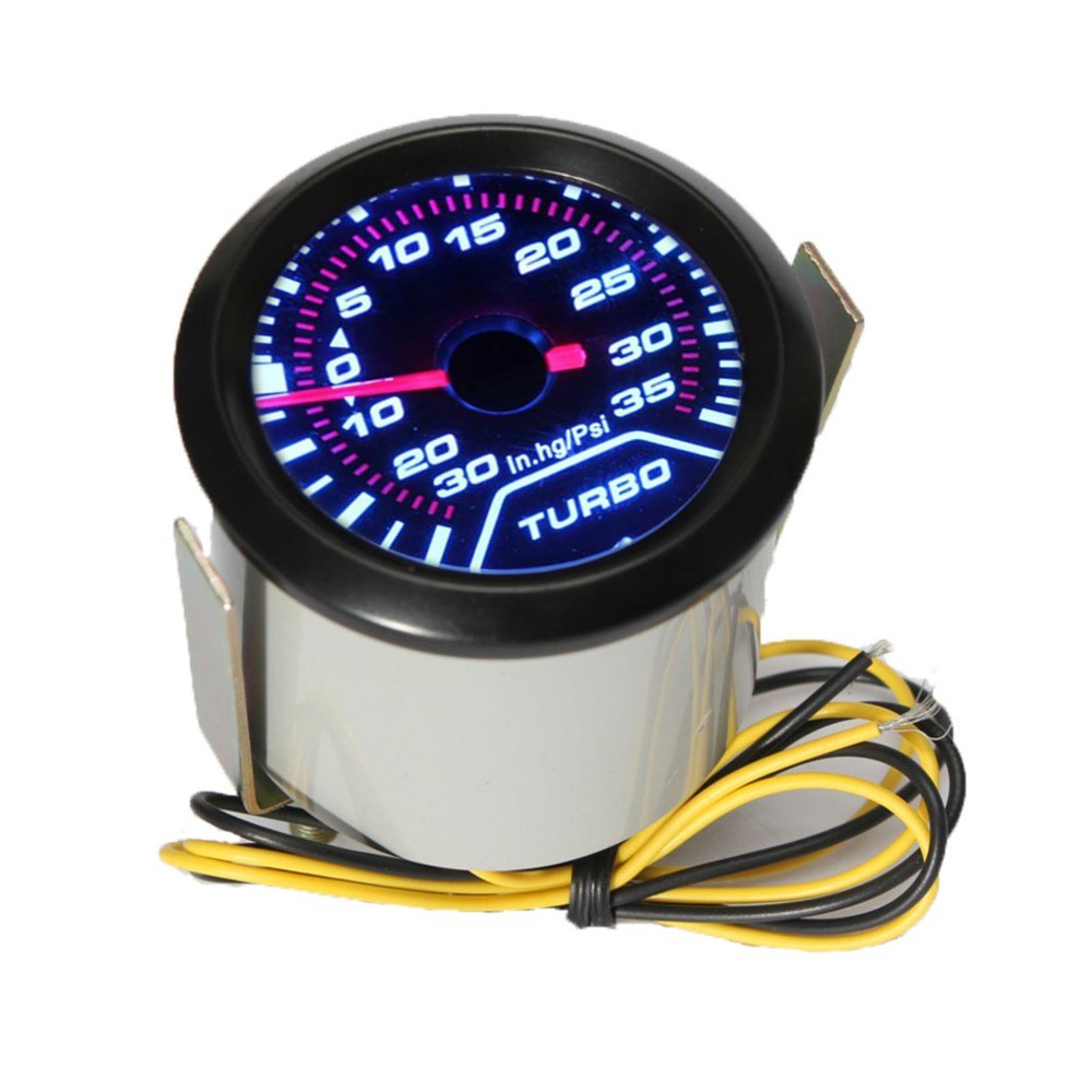 Universal 52mm Car Gauge Pressure Digital LED Turbo Boost Gauges Meter Dial Face