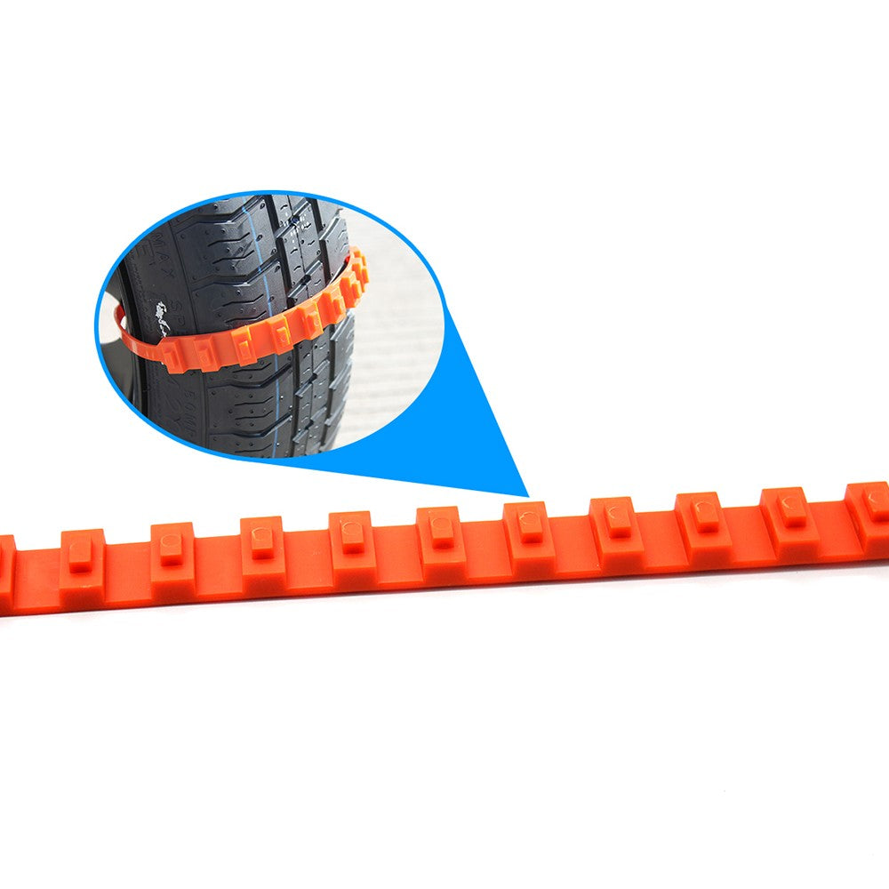 Car Tire Anti-skid Strap Non-slip Zip Grip Strip Adding Traction Snow Ice Mud Prevention