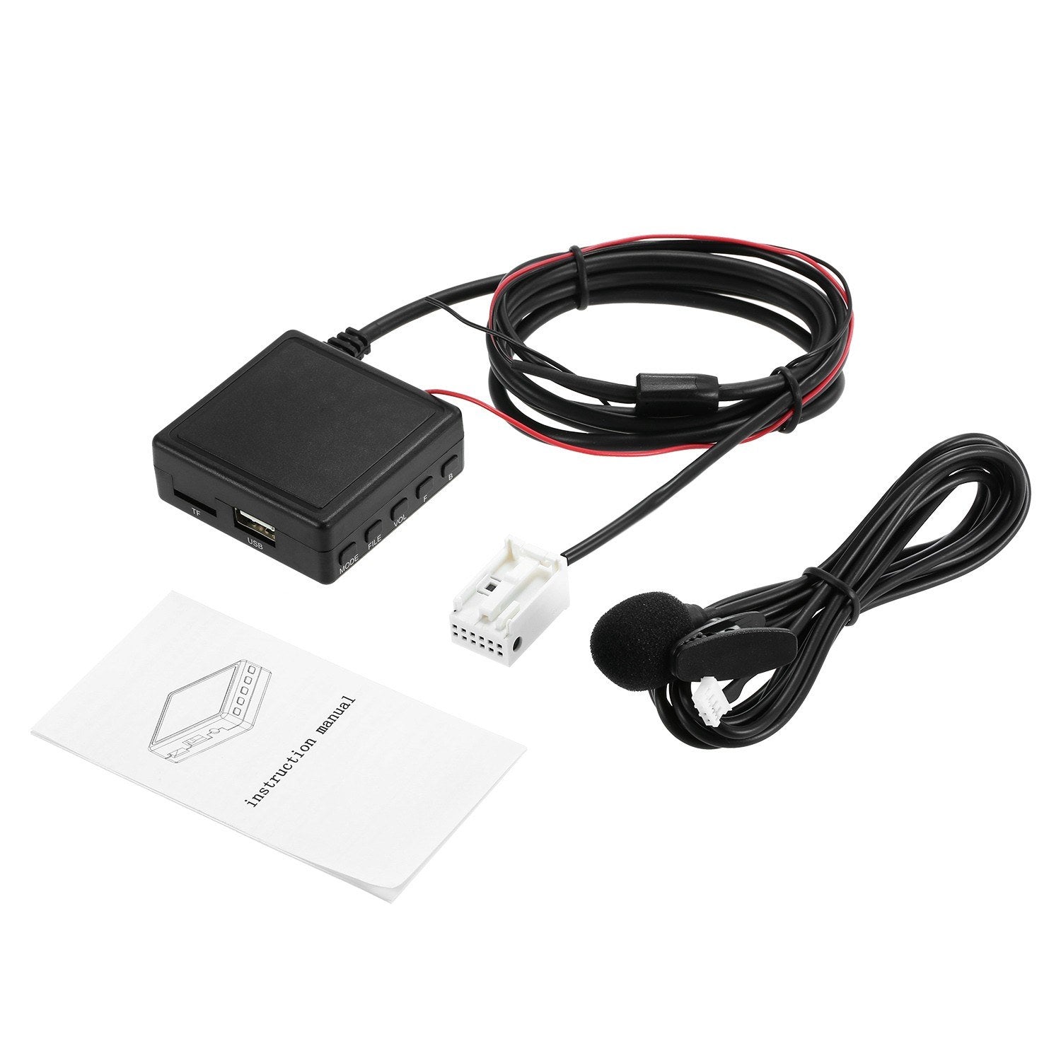 Car Aux BT Adapter Wireless Microphone TF USB Flash Drive Replacement