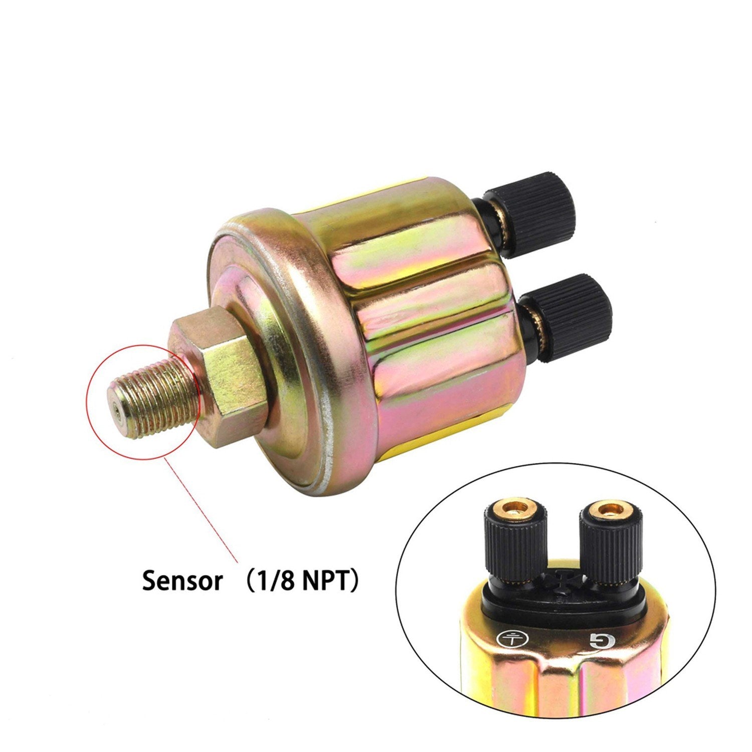 Design 2" 52mm EVO LED 10 Colors Oil Press Gauge 0-150PSI Pressure Meter
