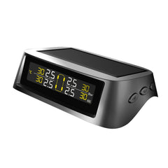 TPMS tire Pressure Monitoring System Solar Wireless and USB Charging Detection with 4 Internal Sensors