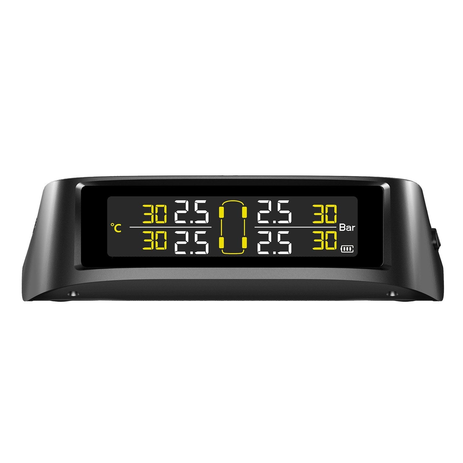 TPMS tire Pressure Monitoring System Solar Wireless and USB Charging Detection with 4 Internal Sensors