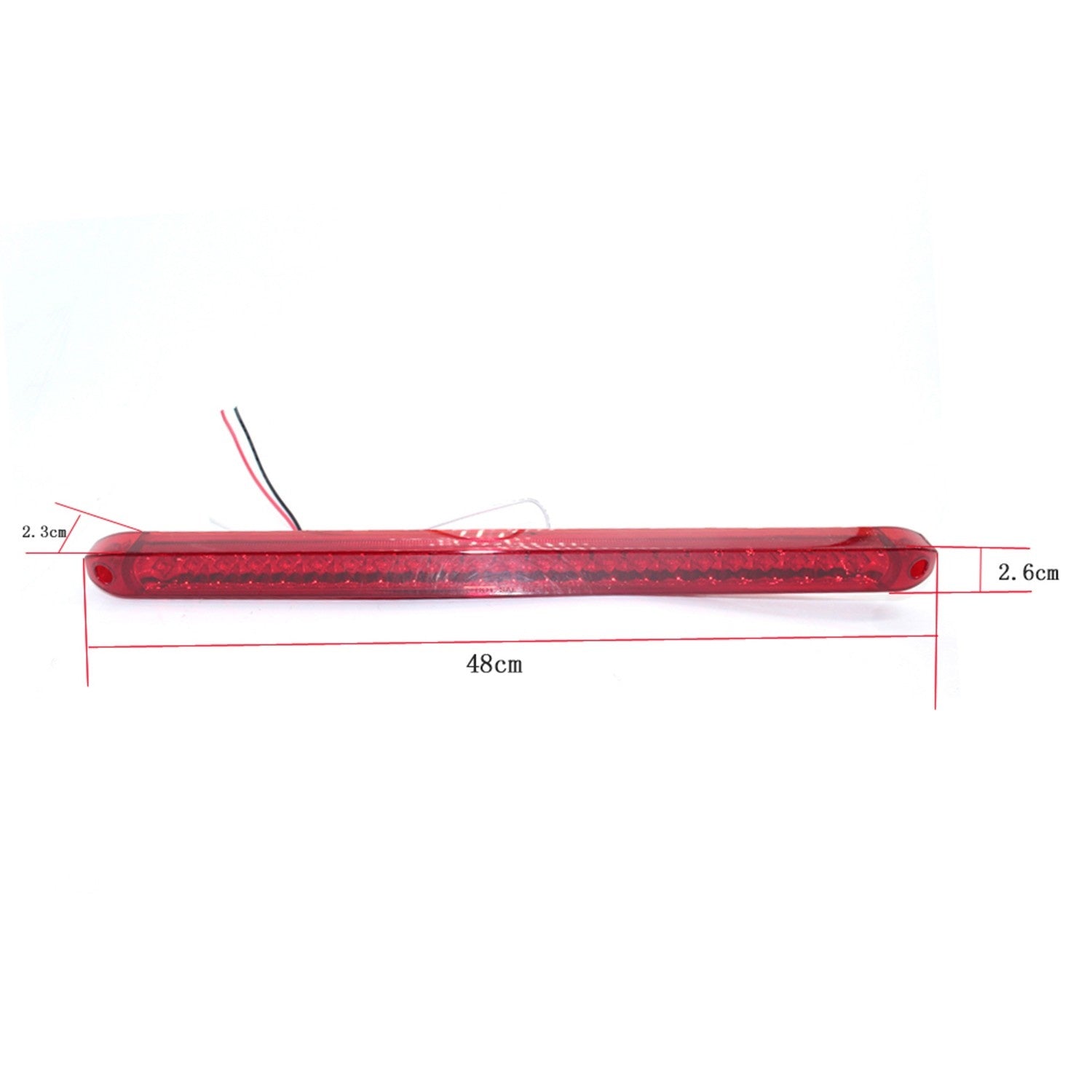 RV Truck Tailer Brake Light Stop Tail Lamp 23LED 2x 17" Bar Waterproof Sealed for Boat Lorry Van Caravan Pickup