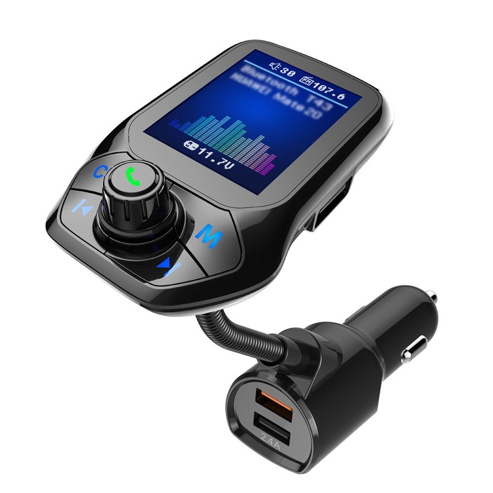 Car MP3 Player Multi-function BT5.0 FM Transmitter Dual USB Chargers