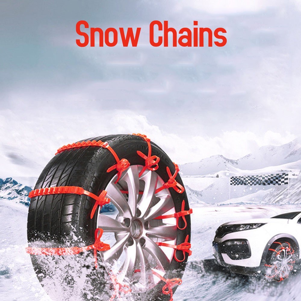 Car Snow Chains Emergency Anti-slip Tire Belt Winter Universal Amazing Traction Durable 20 pcs