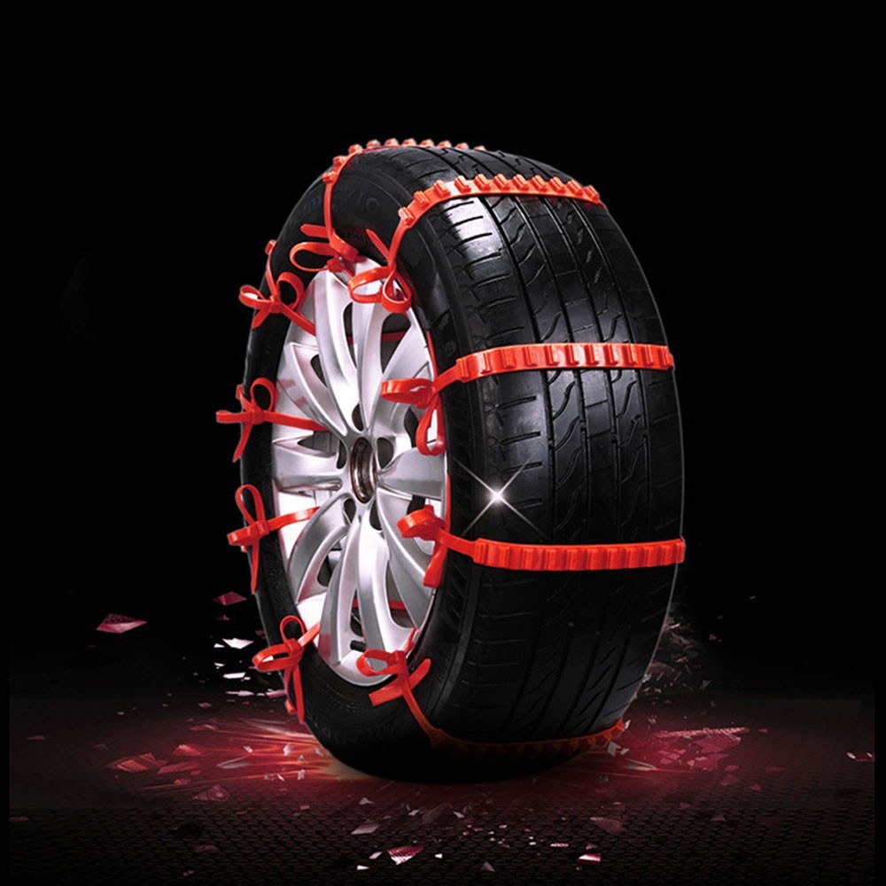 Car Snow Chains Emergency Anti-slip Tire Belt Winter Universal Amazing Traction Durable 20 pcs
