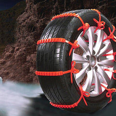 Car Snow Chains Emergency Anti-slip Tire Belt Winter Universal Amazing Traction Durable 20 pcs